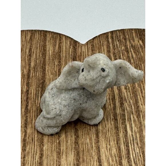 Vintage Elephant Figurine Second Nature Designs Quarry Critters? Ellie Miniature - Picture 1 of 6